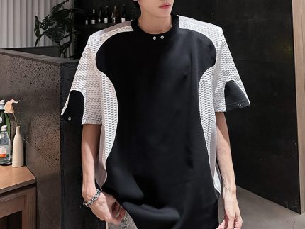 Black Cotton T-Shirt, Relaxed Fit