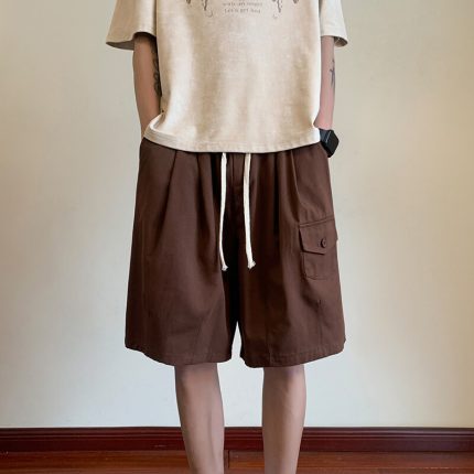PRINTED TECHNICAL POPLIN SWIM SHORTS